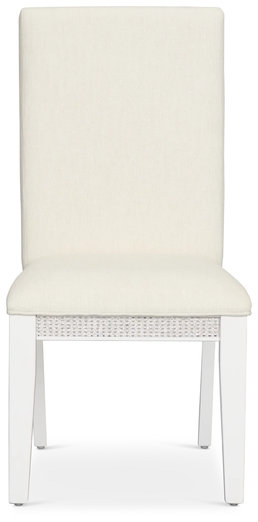 Milan White Upholstered Side Chair