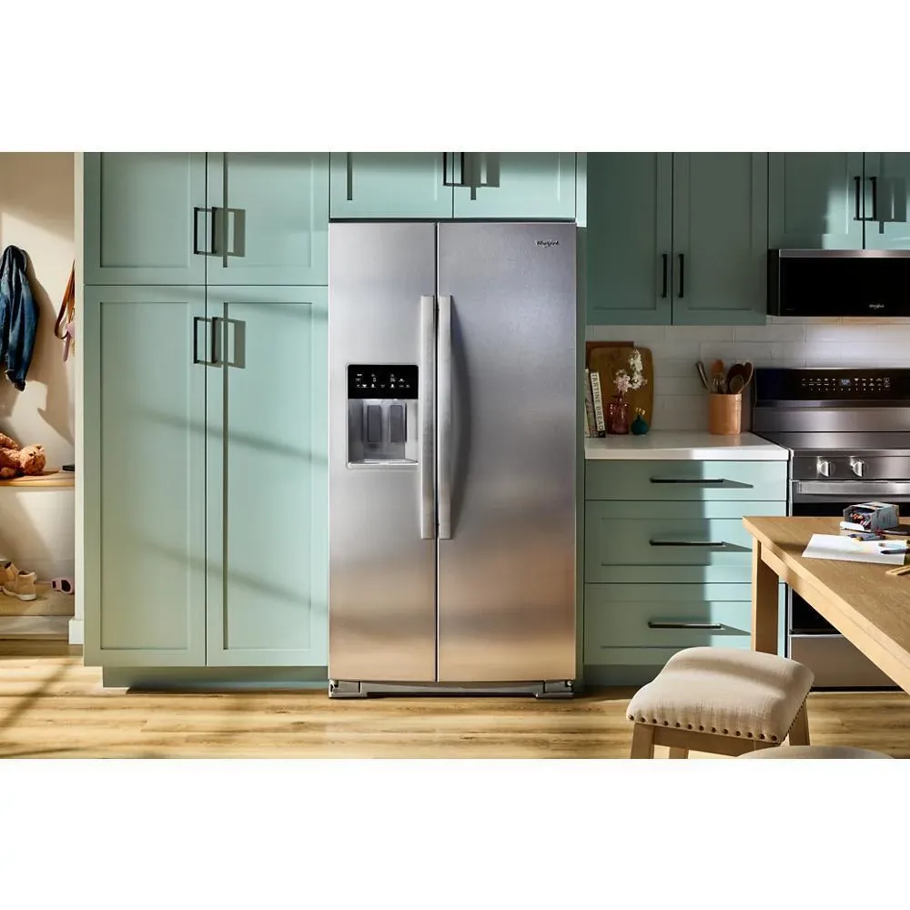 Whirlpool 5536 Series Stainless Steel Side By Side Refrigerator