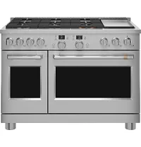 Cafe 486 Series Stainless Steel 48" Dual Fuel Range