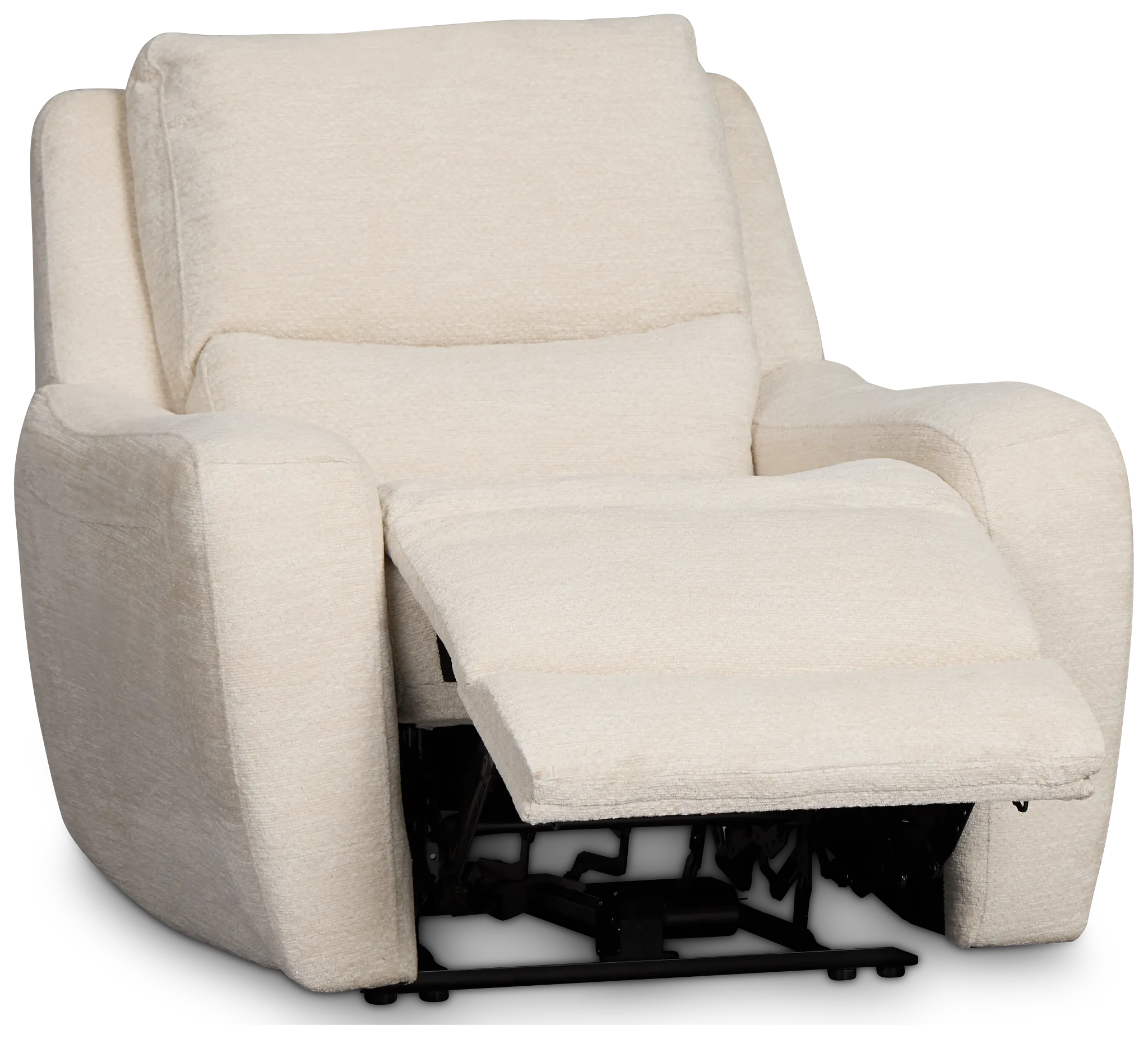 Bennett Light Beige Fabric Power Recliner