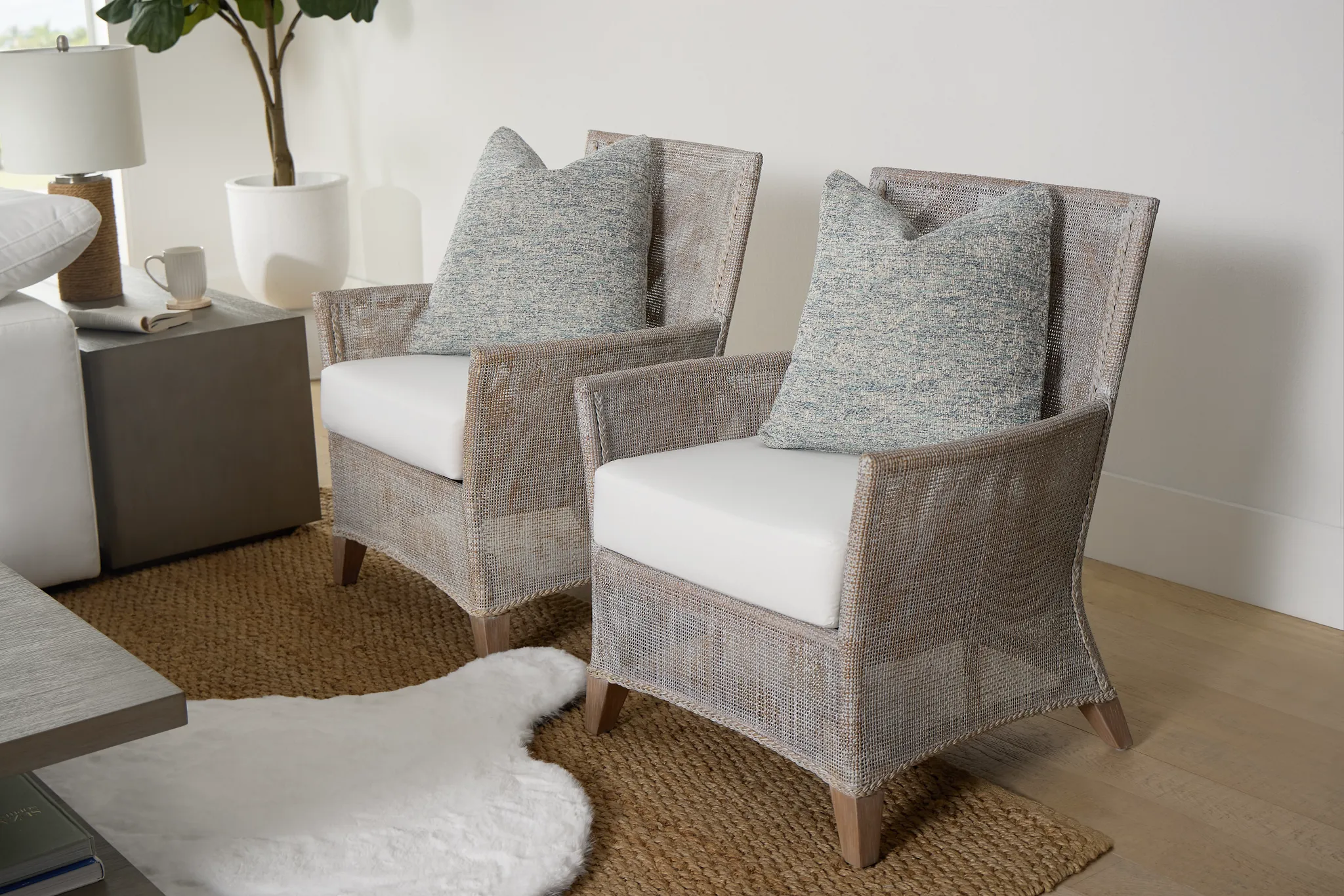 Kauai Light Tone Woven Accent Chair