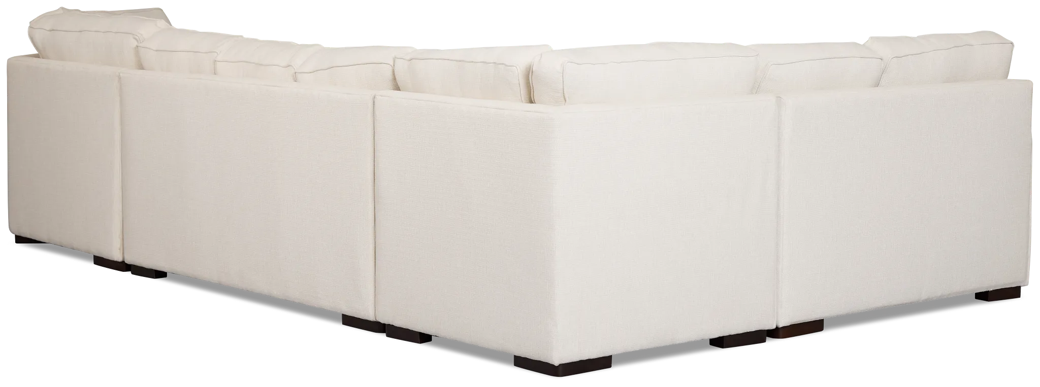 Sinclair Light Beige Fabric Right Cuddler Memory Foam Sleeper Sectional