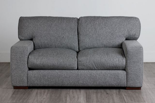 Veronica Dark Gray Down Loveseat