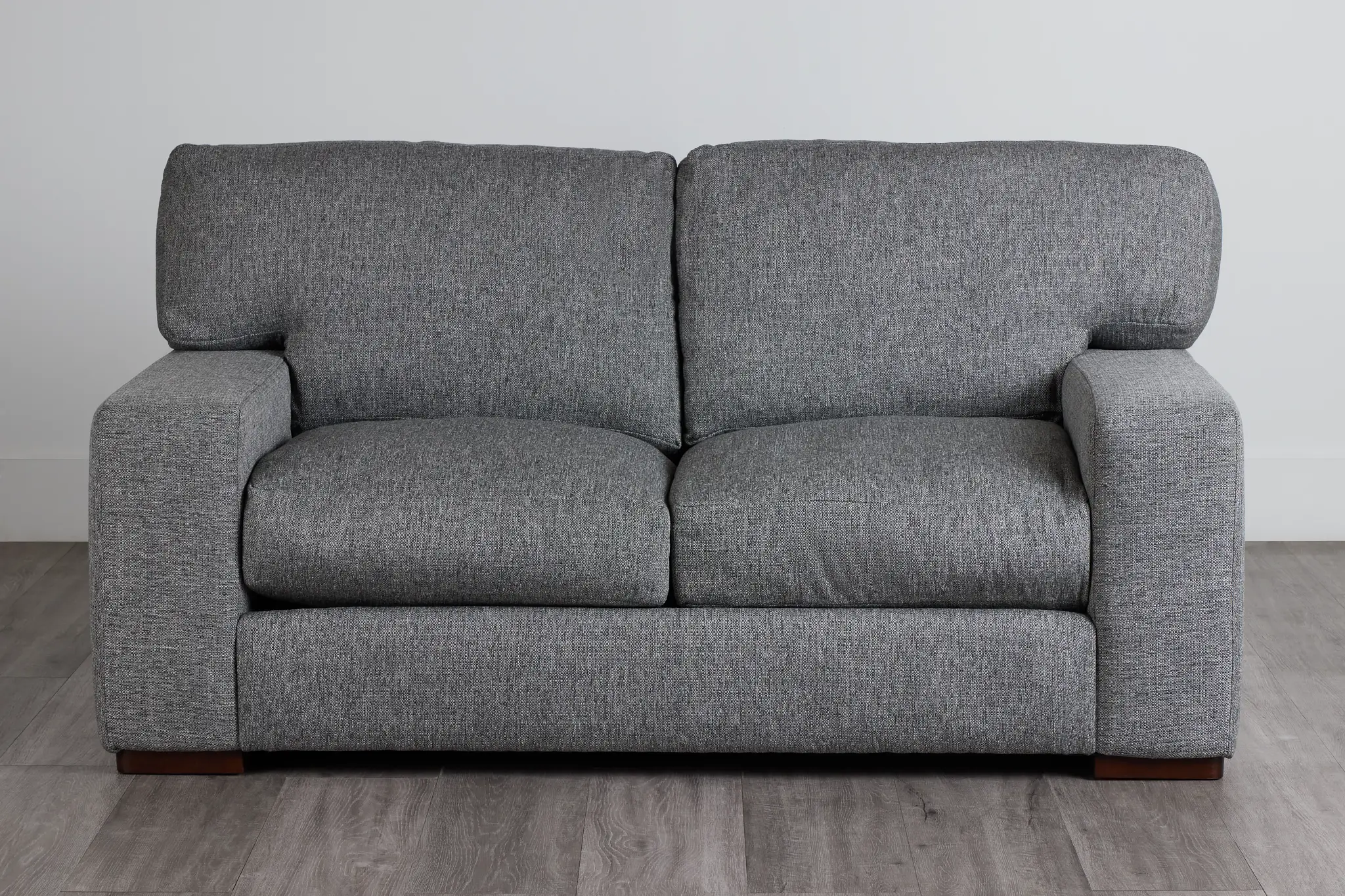 Veronica Dark Gray Down Loveseat Veronica Dark Gray Down Loveseat