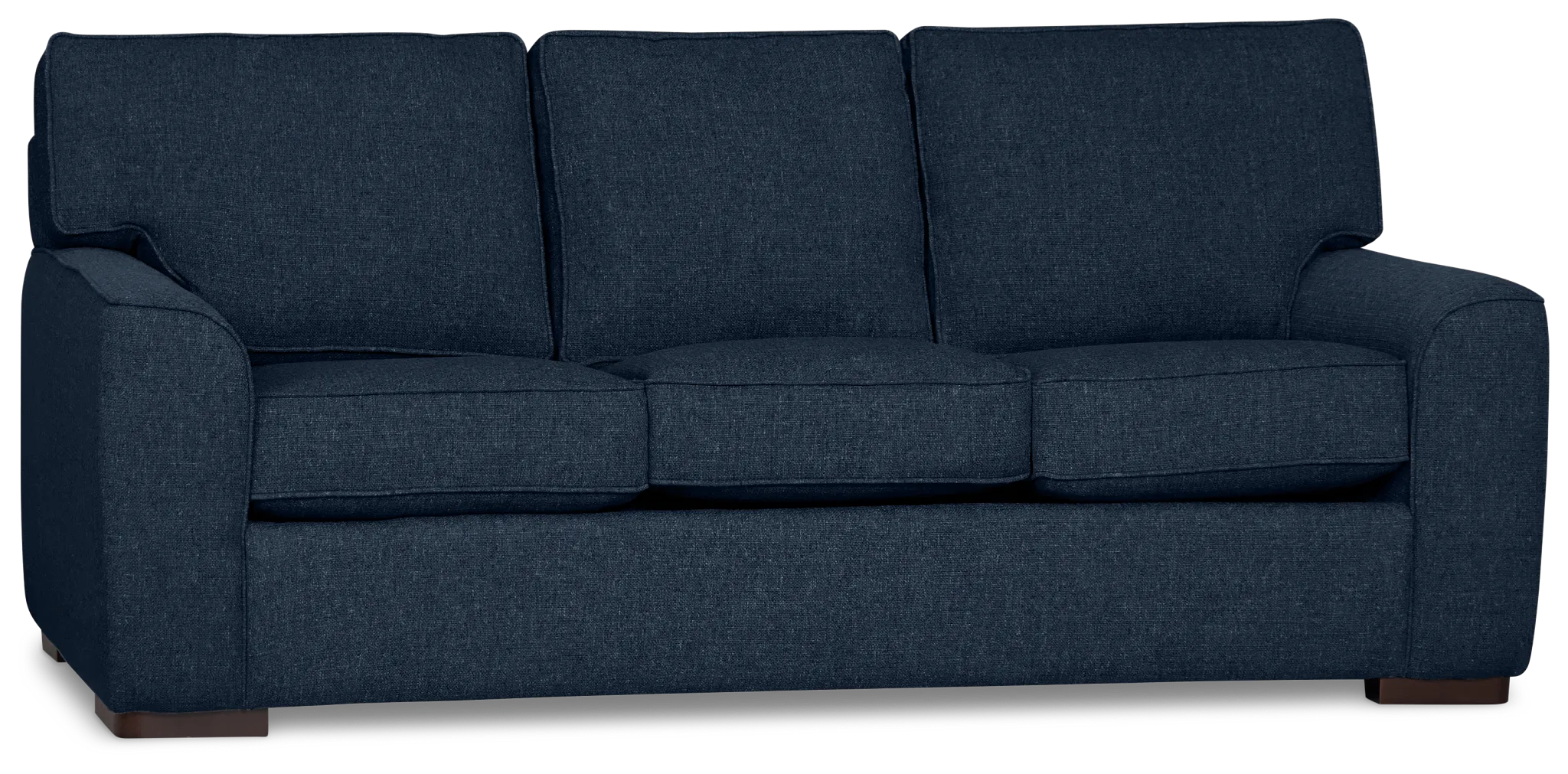 Sinclair Dark Blue Fabric Innerspring Sleeper