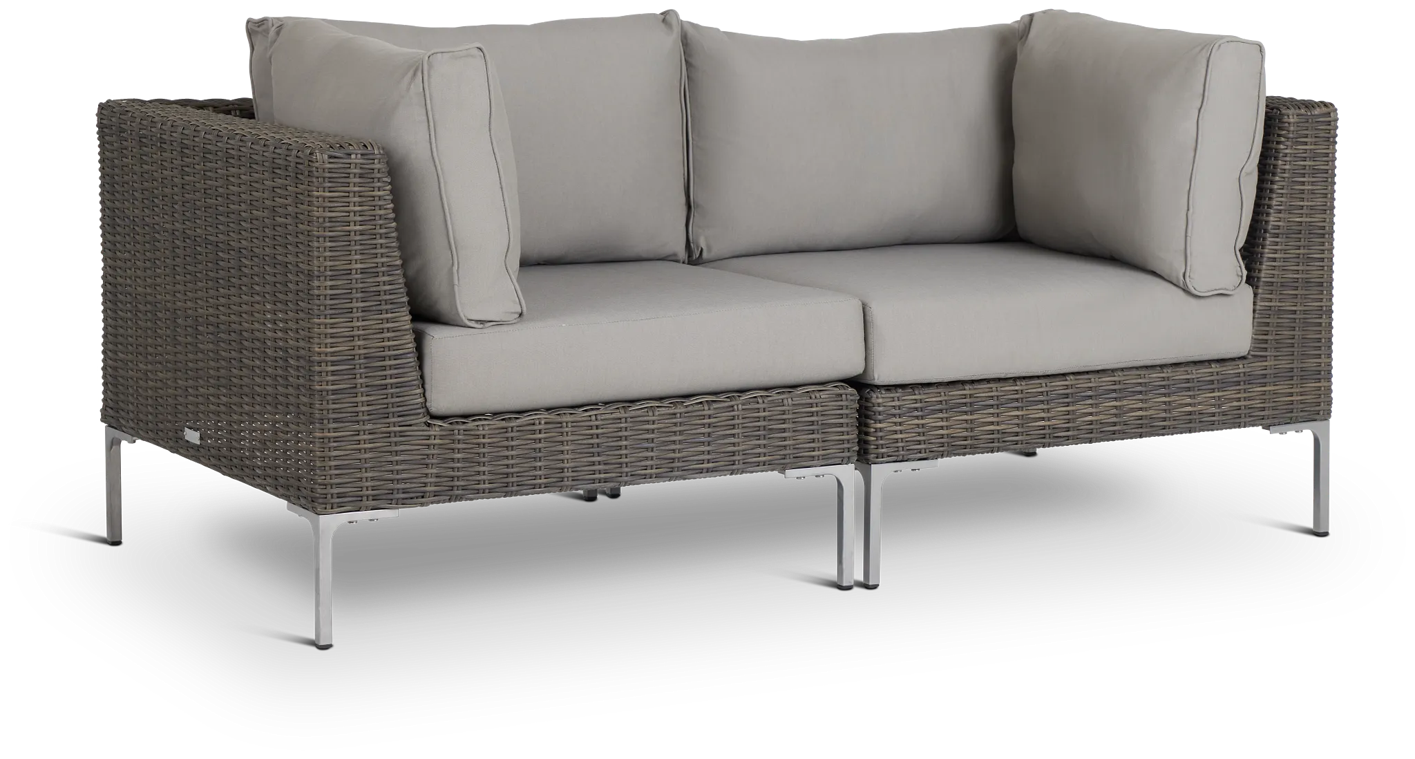 Tulum Gray Woven Modular Love