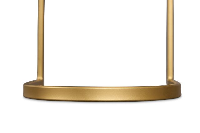 Itsaso Gold Metal Accent Table
