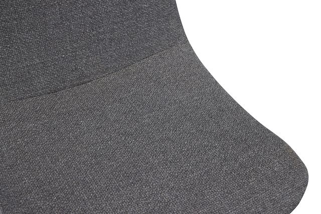 Hamilton Dark Gray Fabric 30" Upholstered Barstool