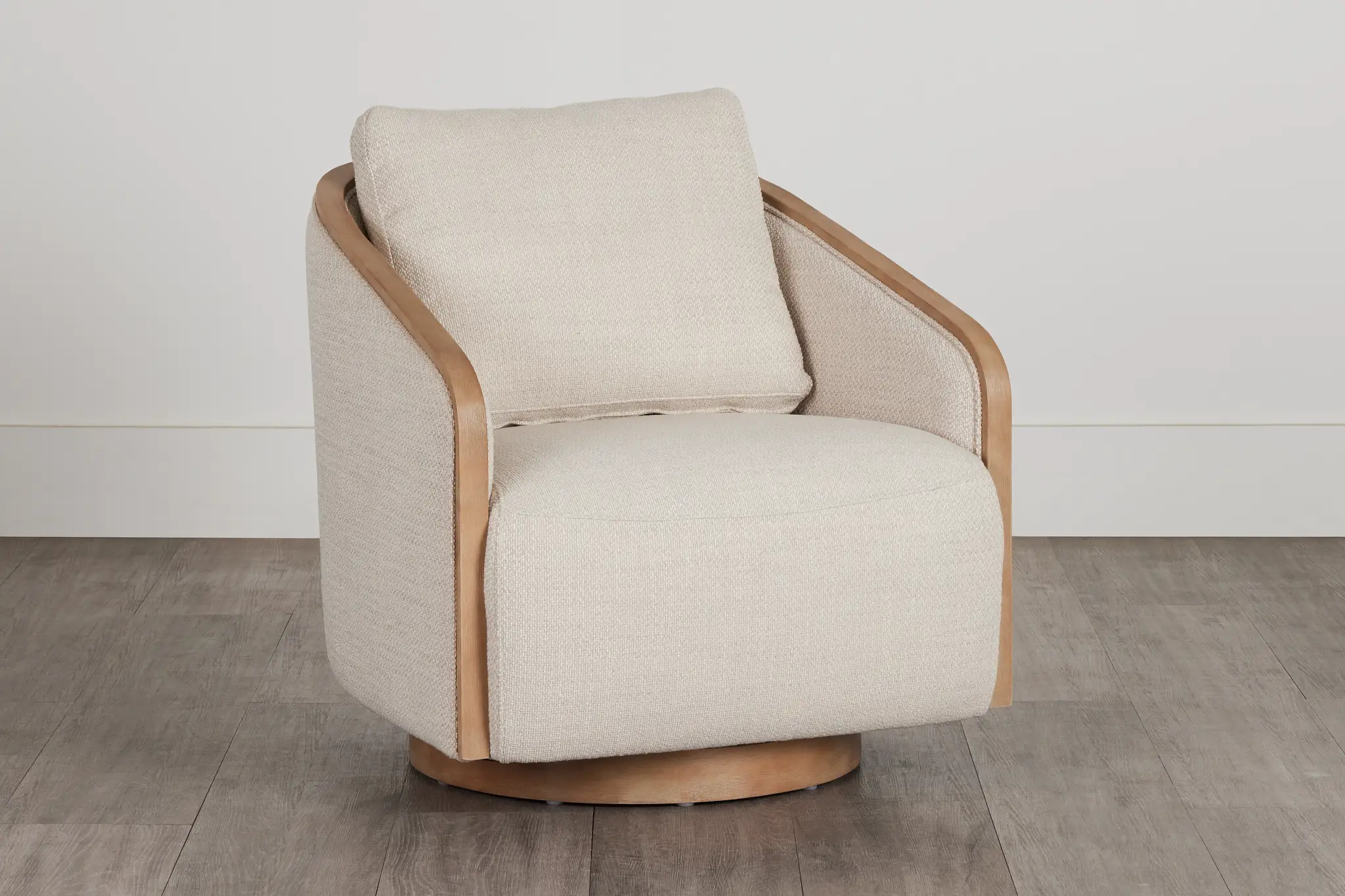 Campbell Gray Fabric Swivel Accent Chair Campbell Gray Fabric Swivel Accent Chair