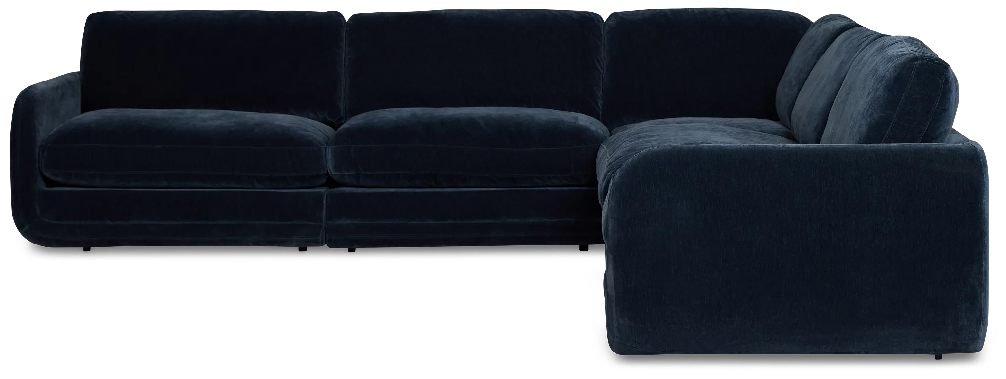 Jules Dark Blue Velvet 5-piece Modular Sectional