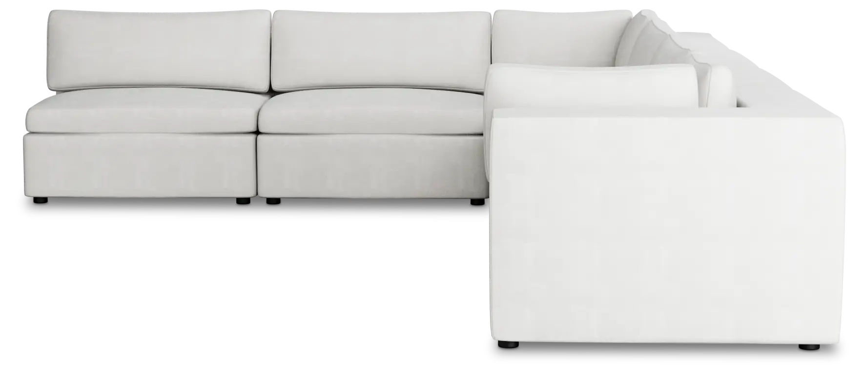 Destin Sutton White Fabric 6-piece Modular Sectional Destin Sutton White Fabric 6-piece Modular Sectional