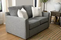 Asheville Gray Fabric Loveseat