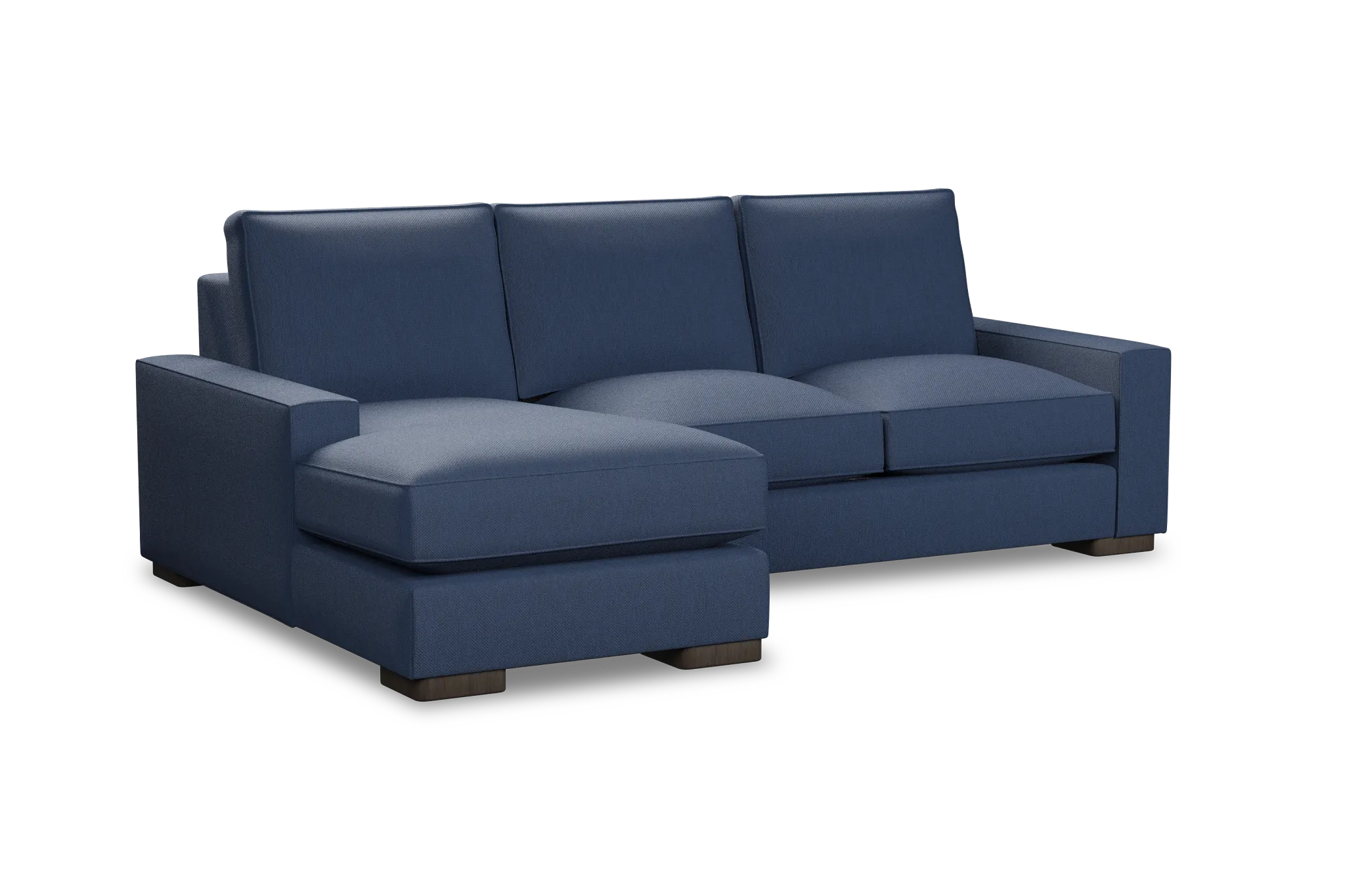 Edgewater Revenue Dark Blue Left Chaise Sectional