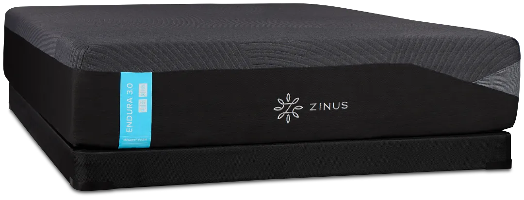 Zinus Endura 3.0 Plush Low-profile Mattress Set