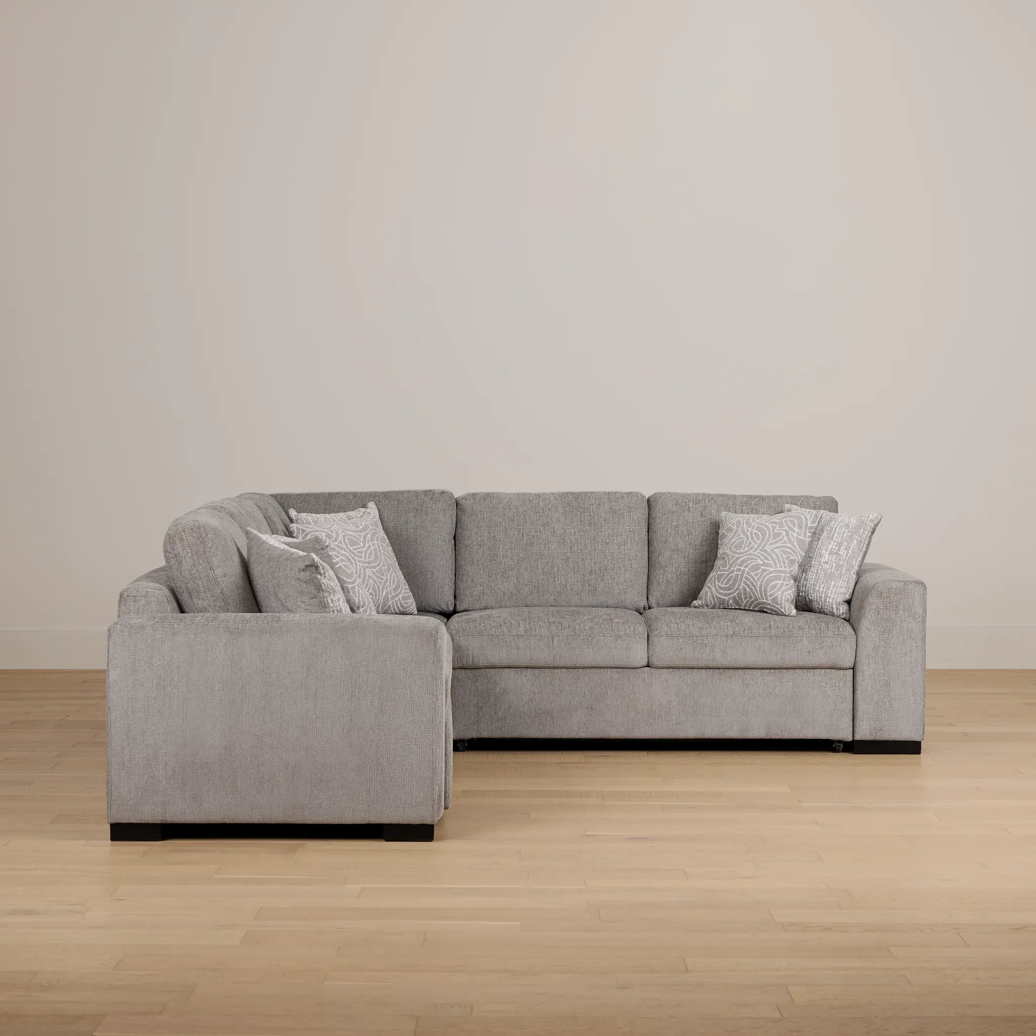 Blakely Gray Fabric Medium 2-arm Right Facing Sleeper Sectional Blakely Gray Fabric Medium 2-arm Right Facing Sleeper Sectional
