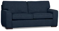 Sinclair Dark Blue Fabric Memory Foam Sleeper