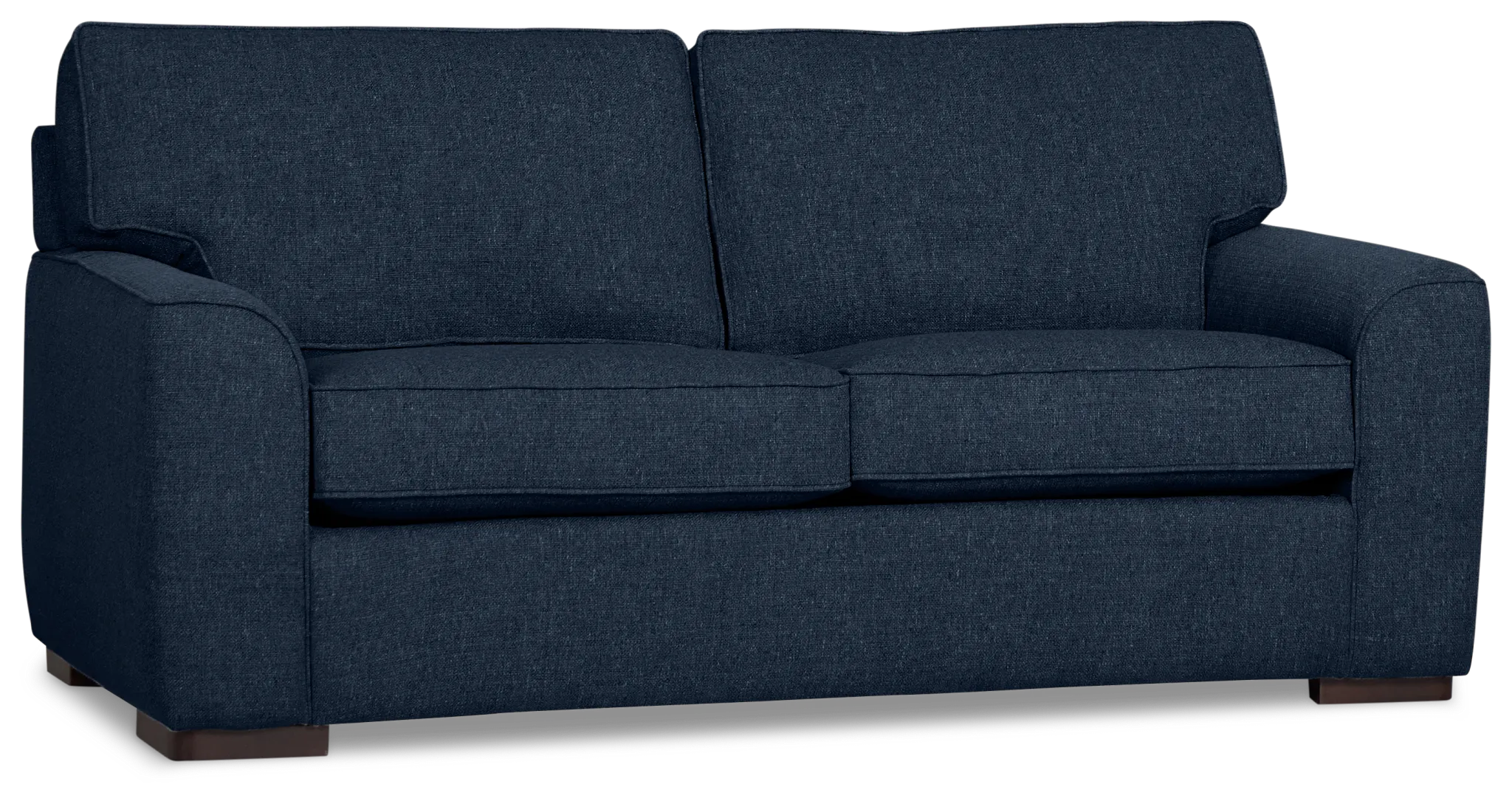 Sinclair Dark Blue Fabric Memory Foam Sleeper
