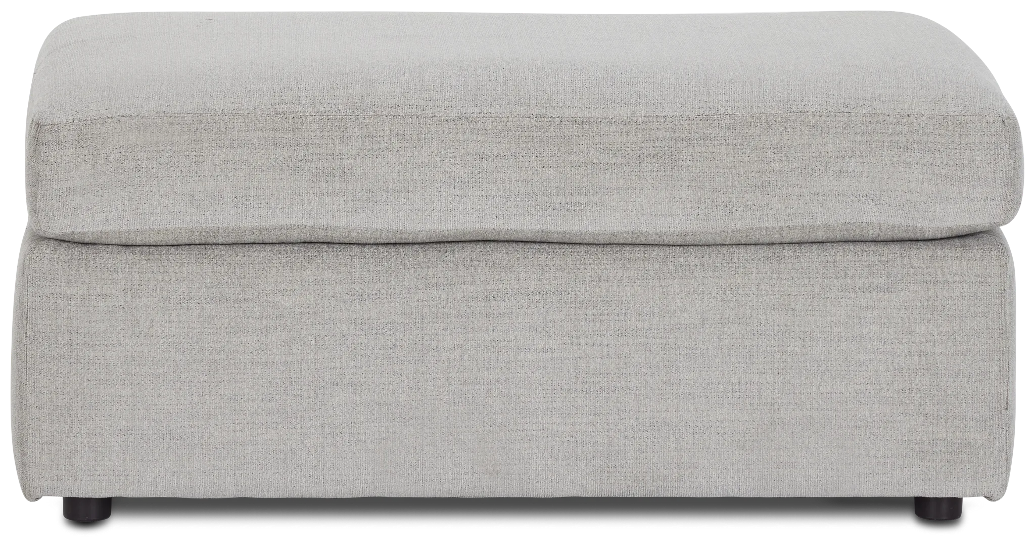 Noah Gray Fabric Ottoman