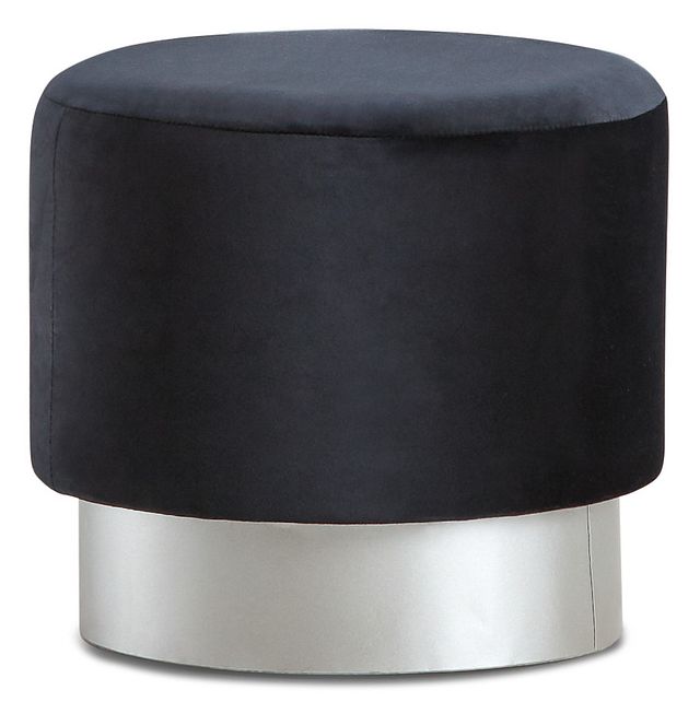 Asti Black Accent Stool