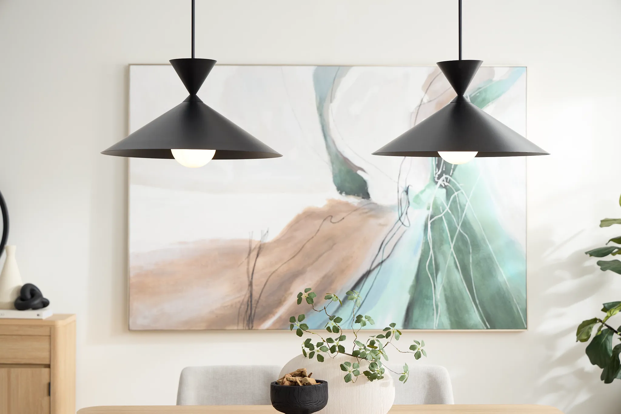 Katia Black Pendant