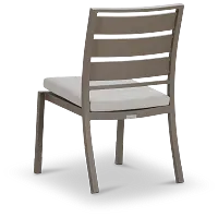Raleigh White Aluminum Side Chair