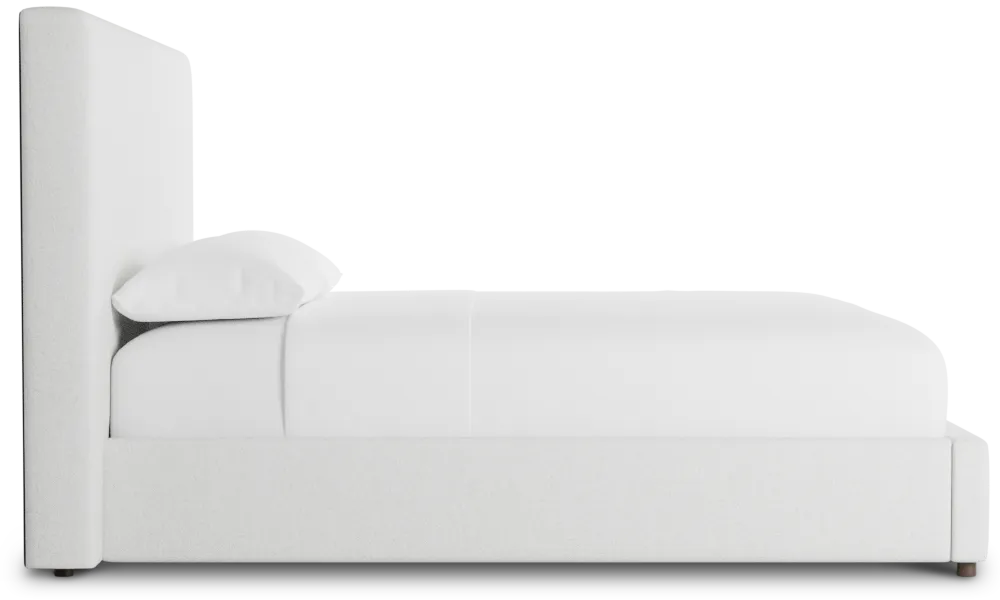 Grayton Elite Ivory 54" Upholstered Platform Bed
