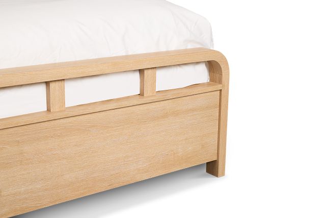 Lyndie Light Tone Panel Bed