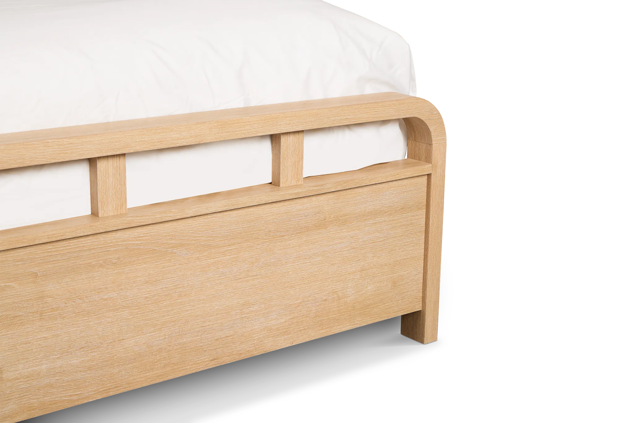 Lyndie Light Tone Panel Bed