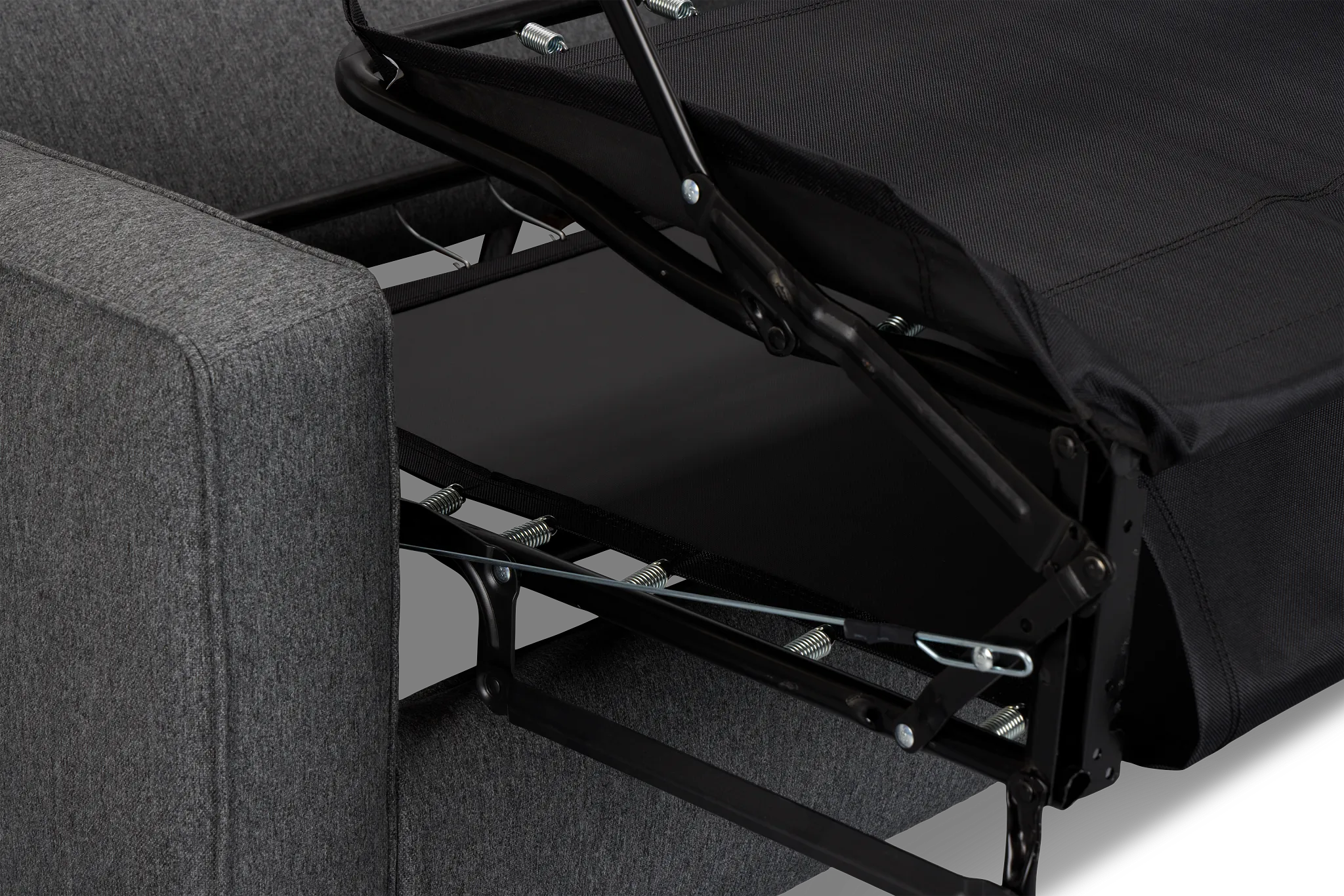 Siesta Delray Dark Gray Fabric Memory Foam Sleeper