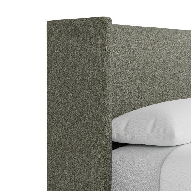 Captiva Sutton Green 48" Upholstered Shelter Bed