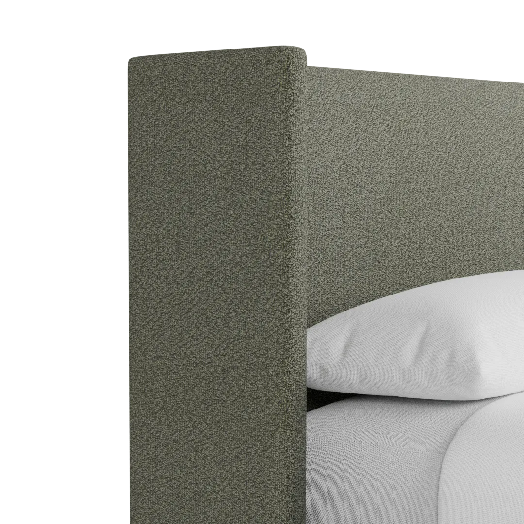 Captiva Sutton Green 48" Upholstered Shelter Bed