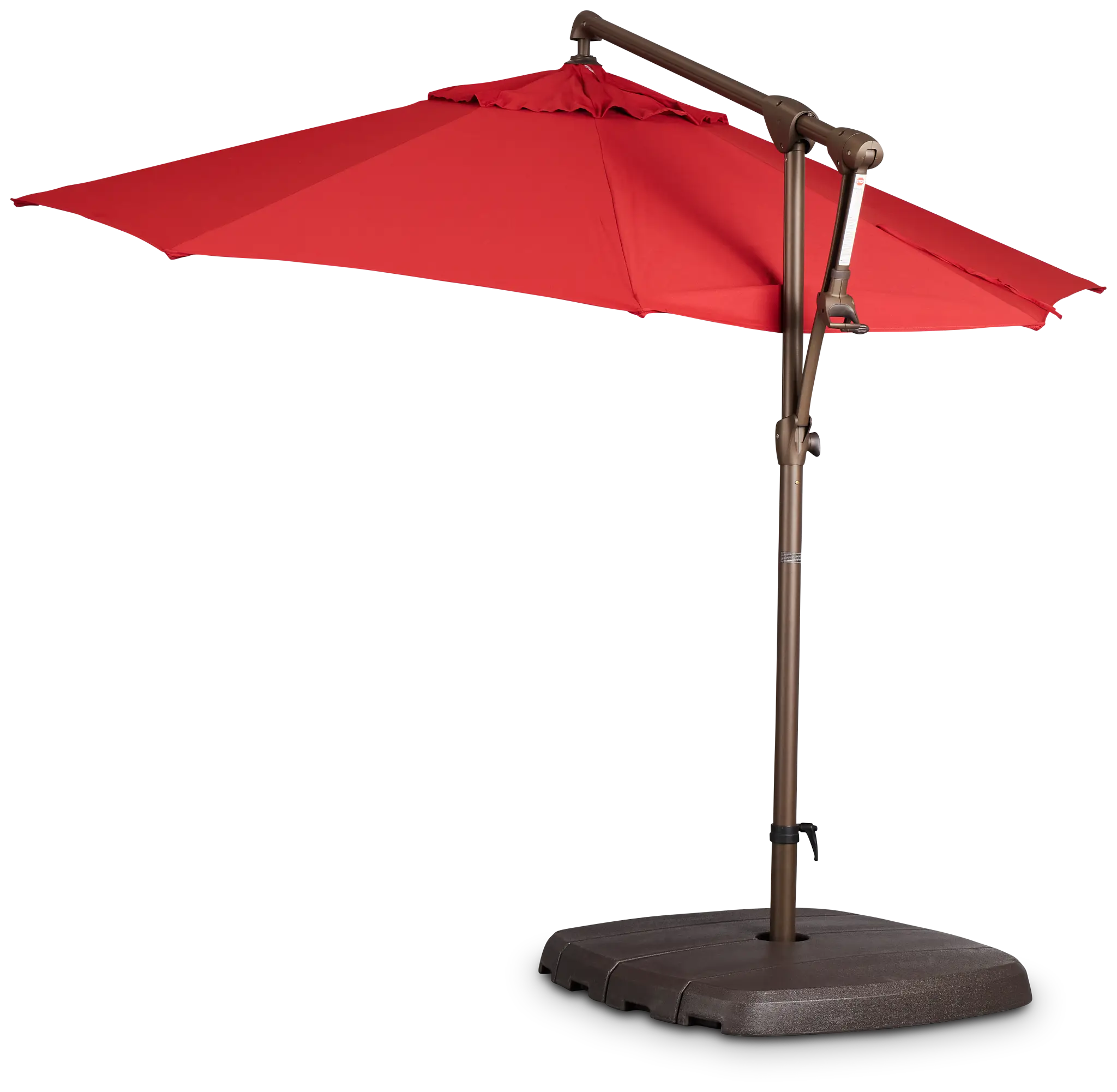 Grenada Red Cantilever Umbrella Set Grenada Red Cantilever Umbrella Set
