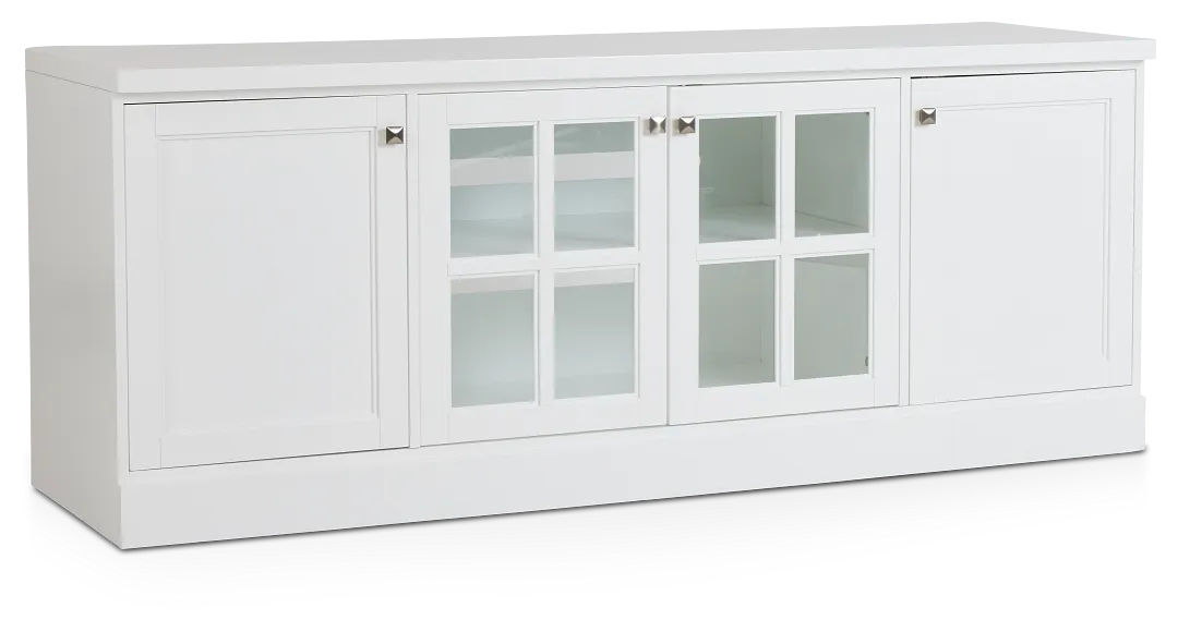 Newport White 76" Tv Stand