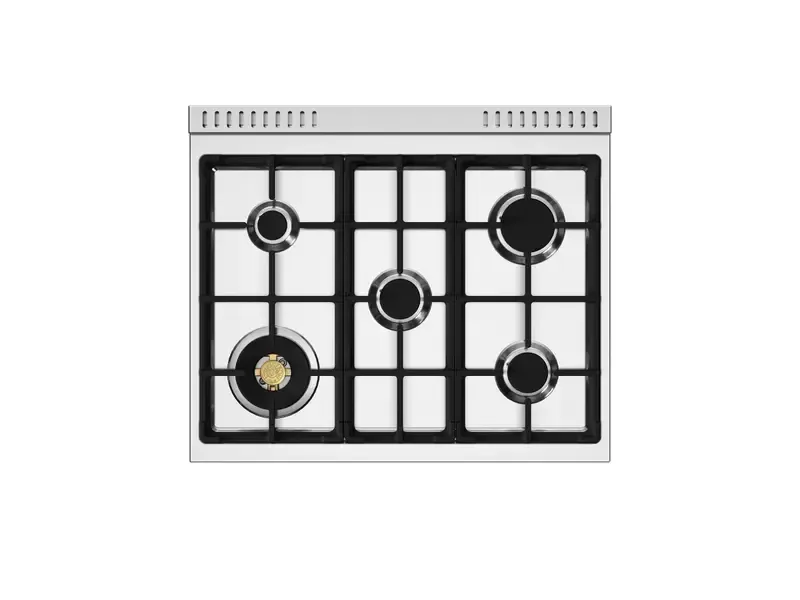 Bertazzoni Master Series White 30" Dual Fuel Range