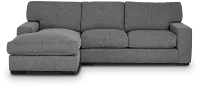 Veronica Dark Gray Down Left Chaise Sectional