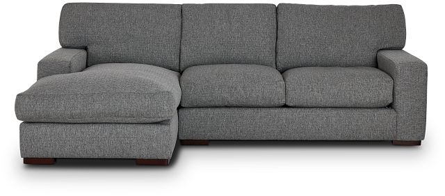 Veronica Dark Gray Down Left Chaise Sectional