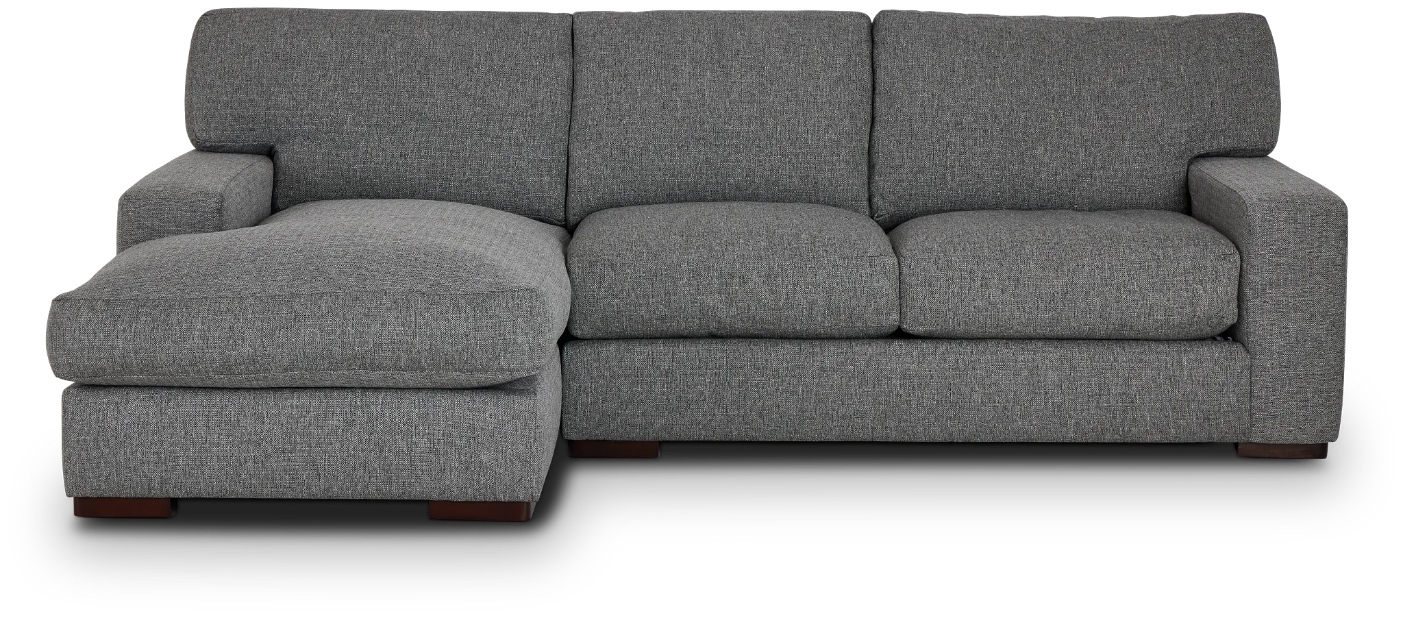 Veronica Dark Gray Down Left Chaise Sectional