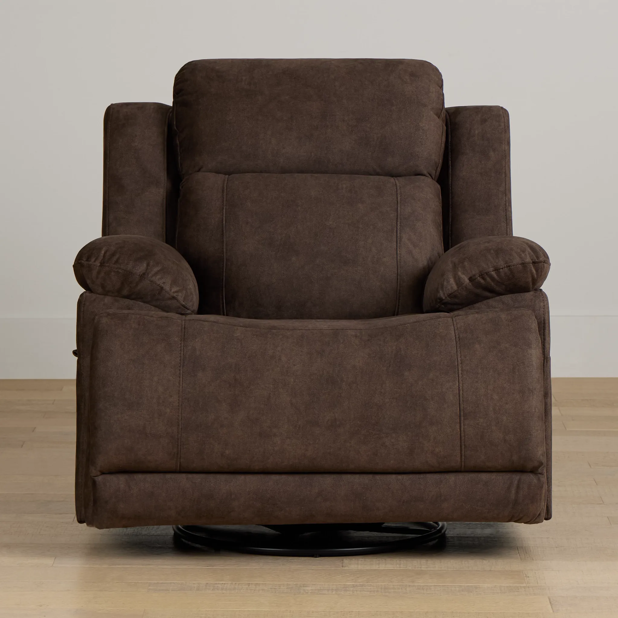 Benson Brown Micro Power Swivel Glider Recliner