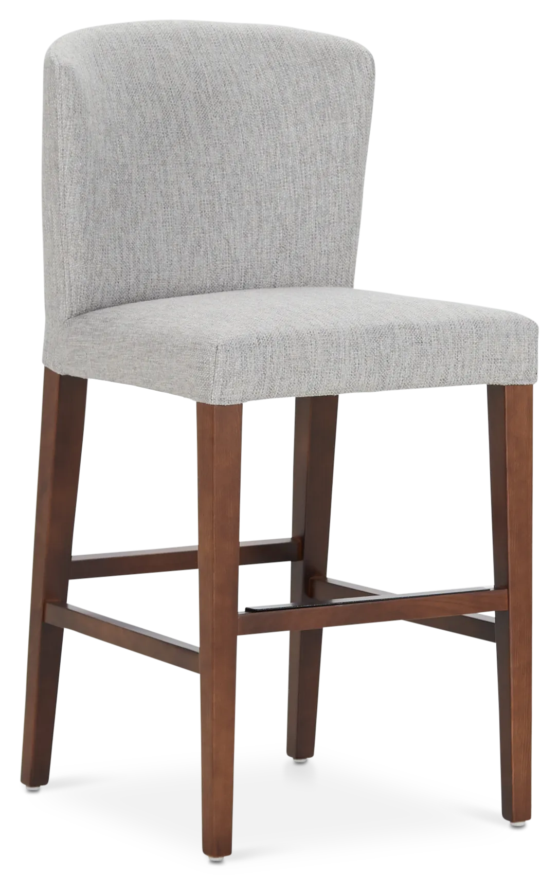 Bentley Light Gray 24" Upholstered Barstool
