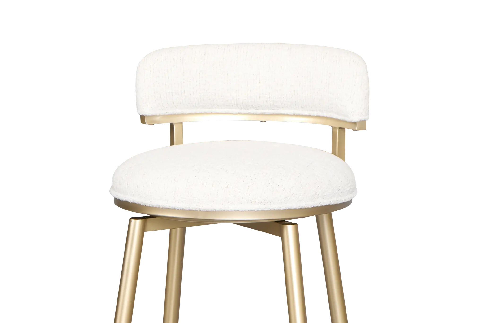 Lex Ivory Fabric Adjustable Upholstered Swivel Barstool Lex Ivory Fabric Adjustable Upholstered Swivel Barstool