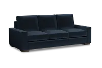 Edgewater Joya Dark Blue 96" Sofa W/ 3 Cushions