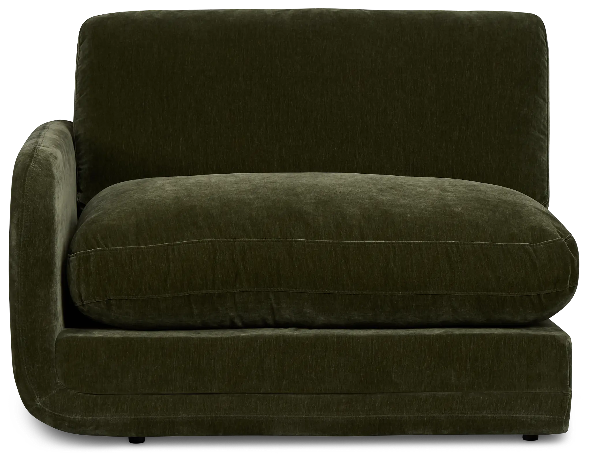 Jules Green Velvet Left Chair Jules Green Velvet Left Chair