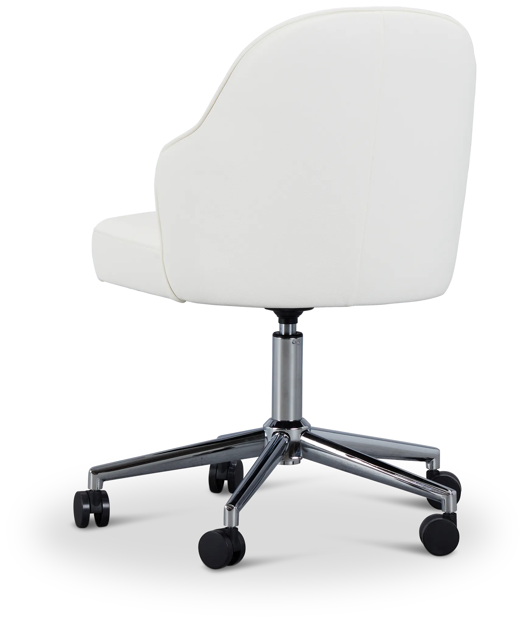 Paige White Swivel Desk Chair