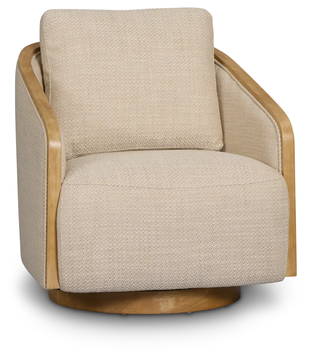Campbell Beige Fabric Swivel Accent Chair Campbell Beige Fabric Swivel Accent Chair