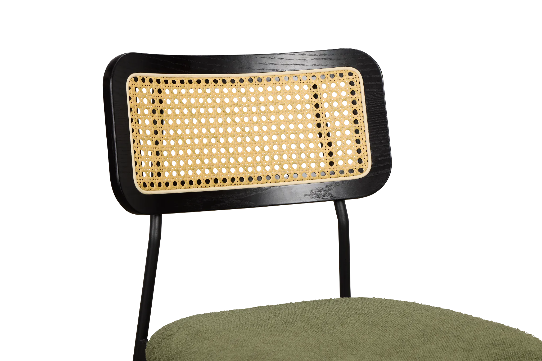 Lynden Green Woven Upholstered Side Chair