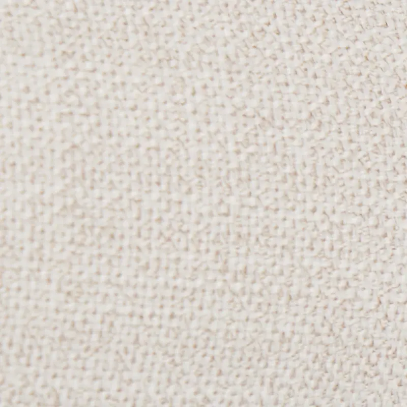 LIGHT BEIGE Leith Light Beige Fabric Accent Ottoman