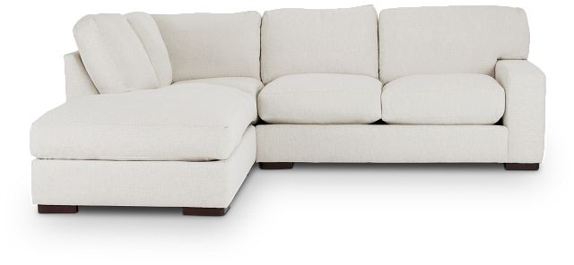 Veronica White Down Left Bumper Sectional