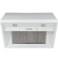 Cafe 93044 Series White 30" Commercial Style Wall Hood