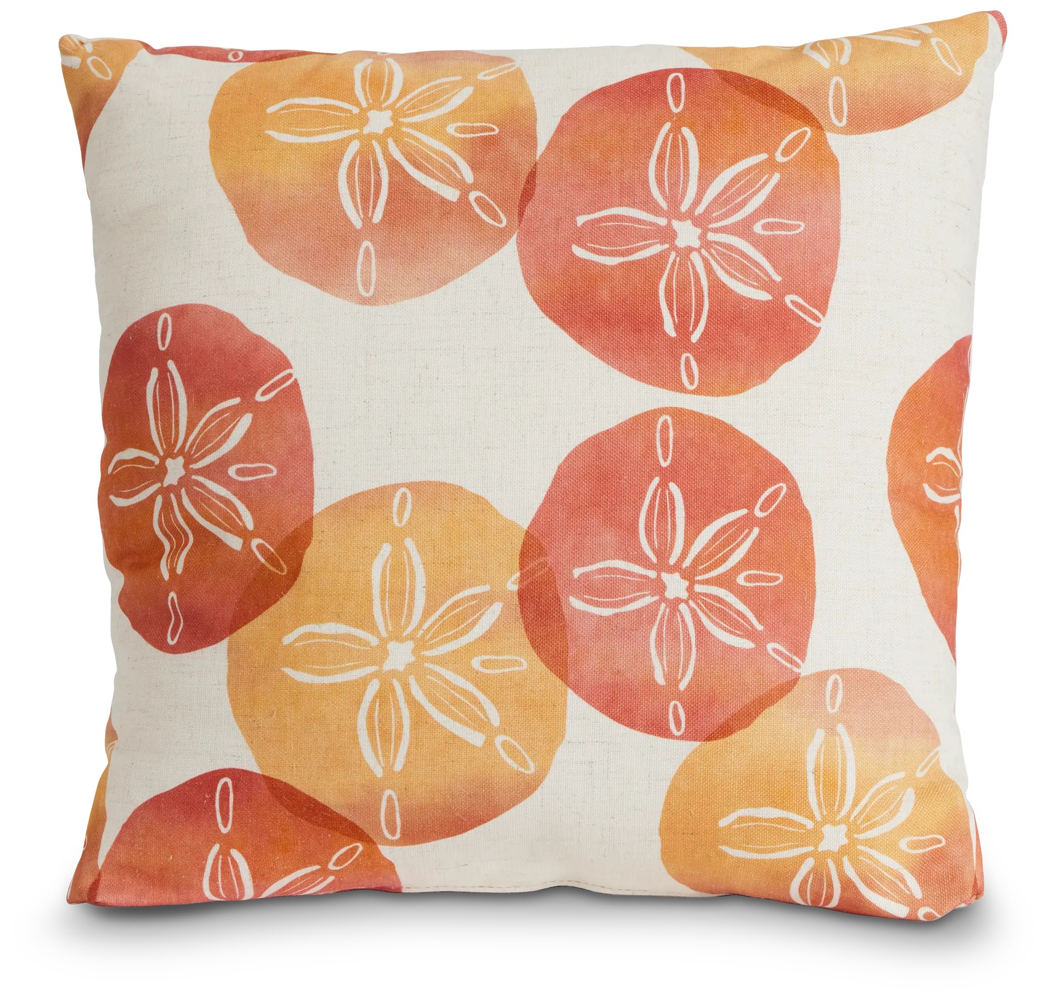 Sand Dollar Orange 20" Accent Pillow Sand Dollar Orange 20" Accent Pillow