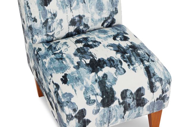 Scarlett Blue Fabric Accent Chair